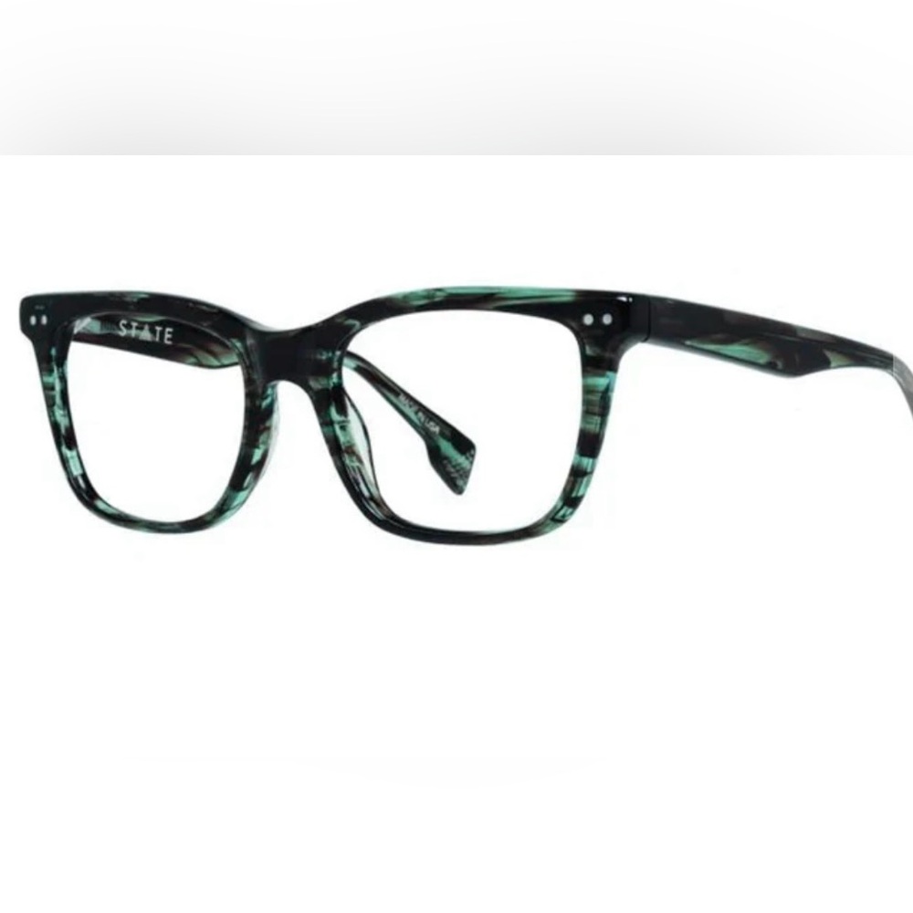 STATE Optical Luxury Eyewear Frame Gage Color Sky Tort Size 53 / 19 145